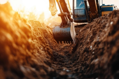 építőipar, földmunka
